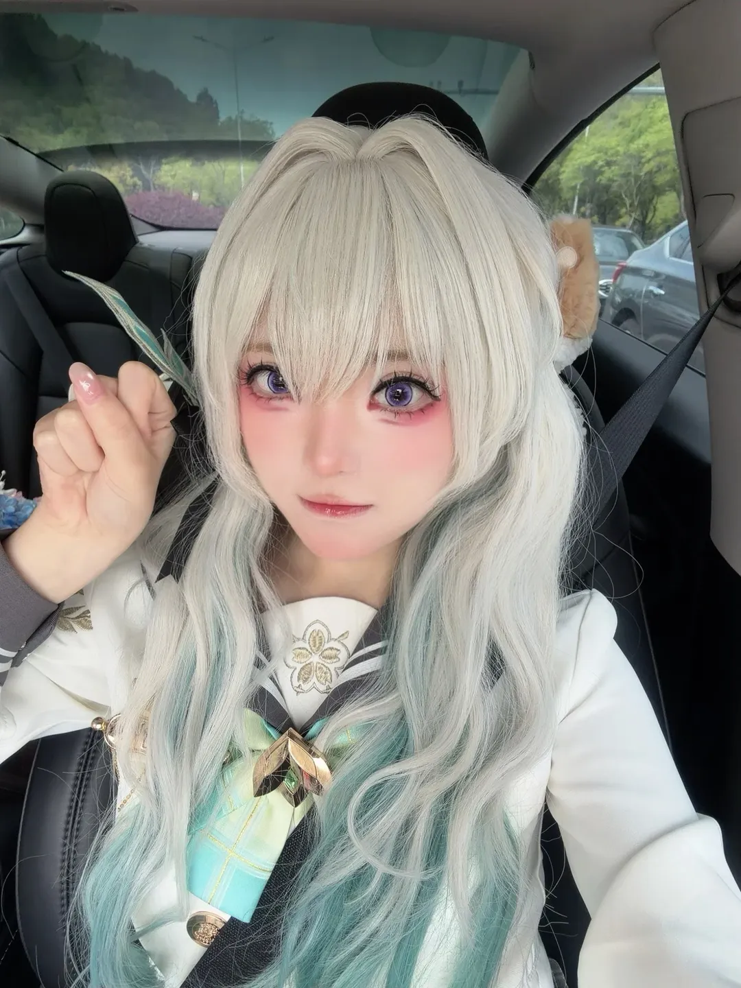 崩壊：スターレイル, ホタル コスプレ, コスプレ日常, 銀白の髪色, アイメイク紹介