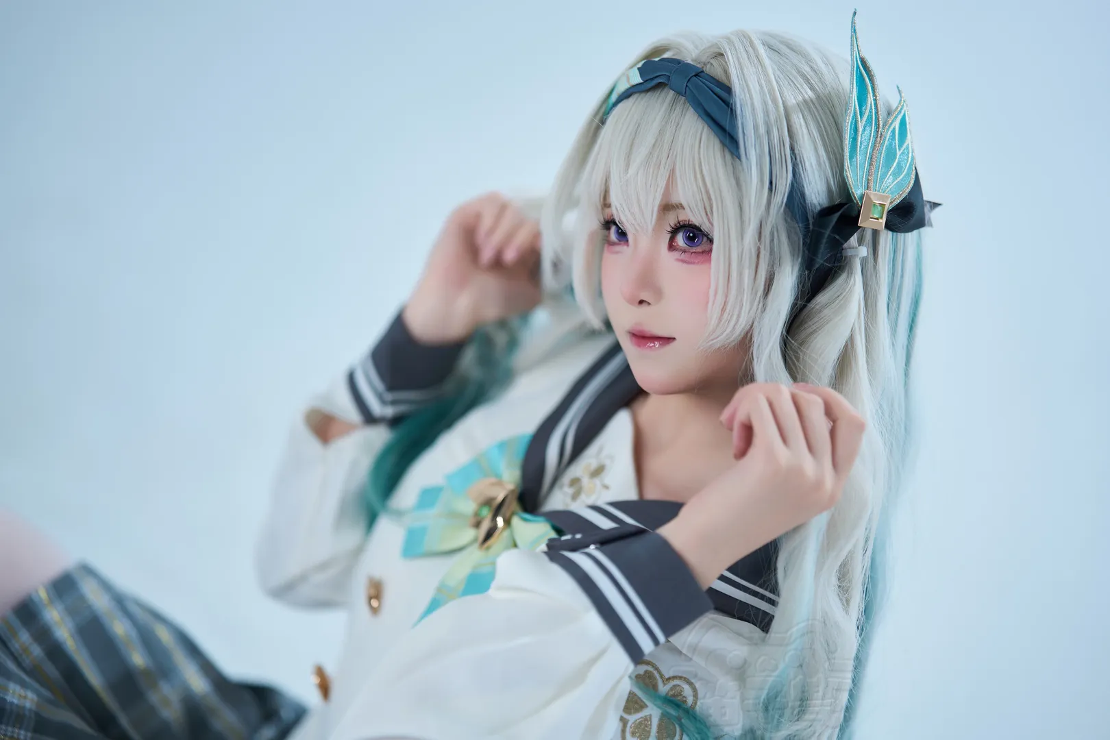 cosplay, 崩坏星穹铁道, 流萤cos, 校园风, 水手服 - 第1张