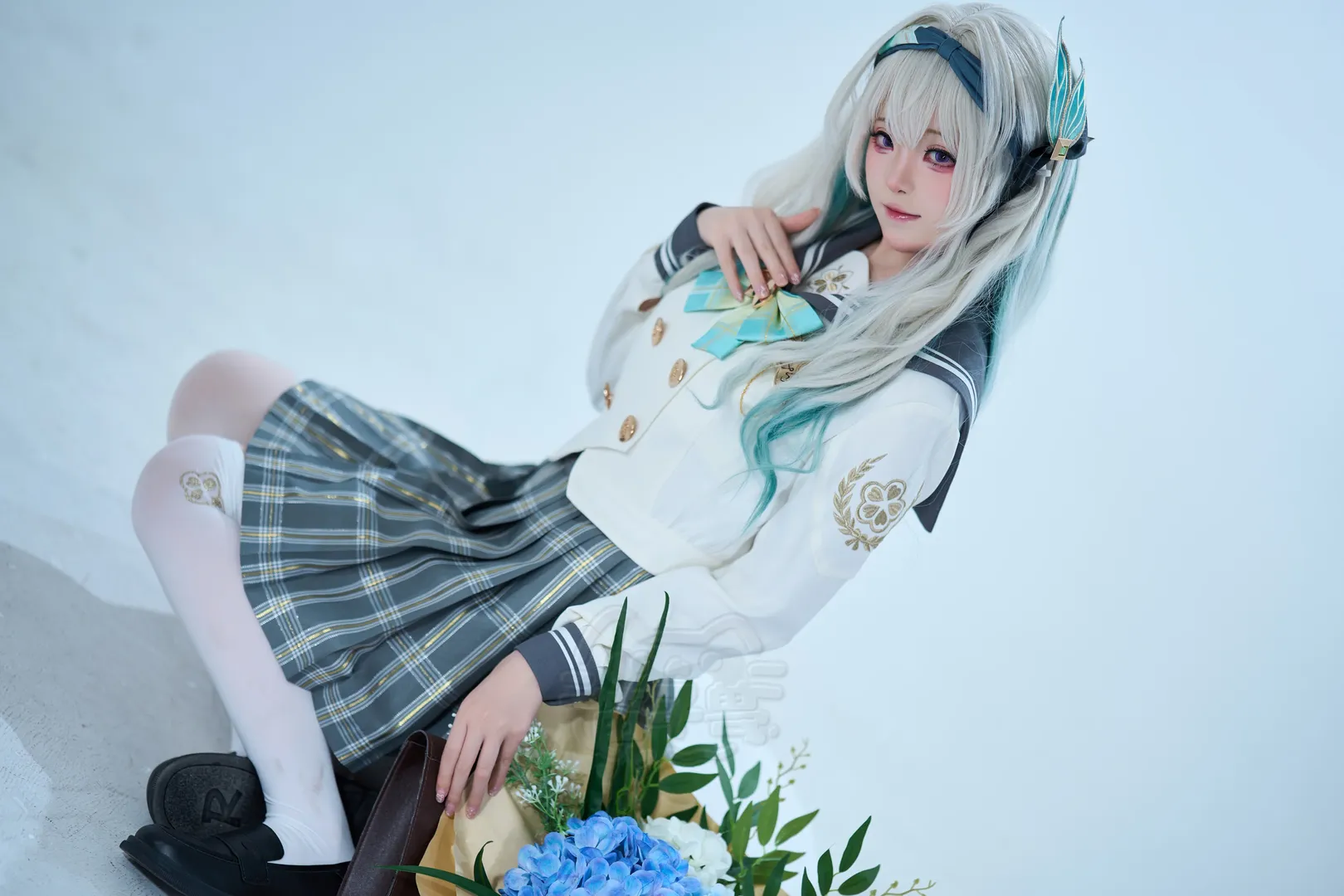cosplay, 崩坏星穹铁道, 流萤cos, 校园风, 水手服