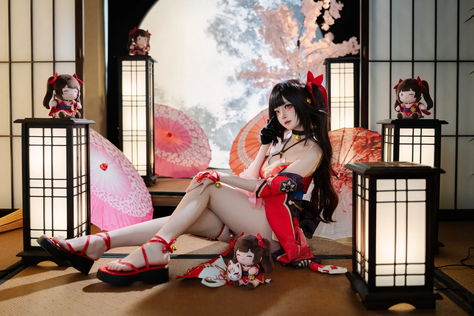 崩坏星穹铁道, 和风摄影, 花火cos, cosplay正片, 肉肉腿