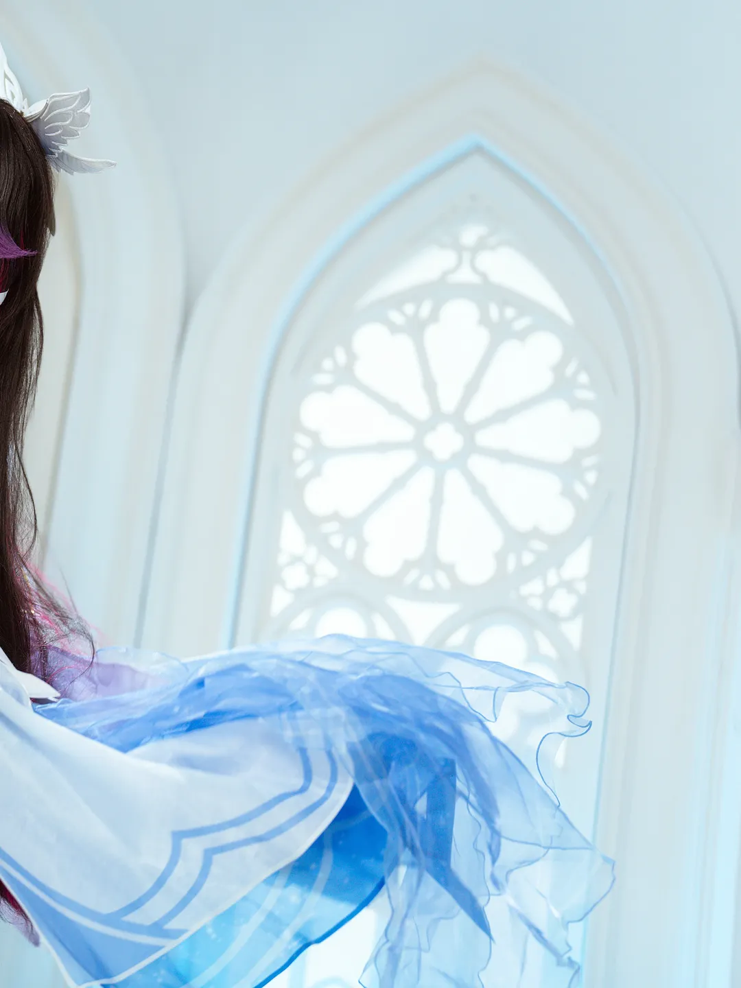 原神, コロンビーナ コスプレ, 二次元撮影, コスプレシェア, 白いヴェールの少女 - 2枚目