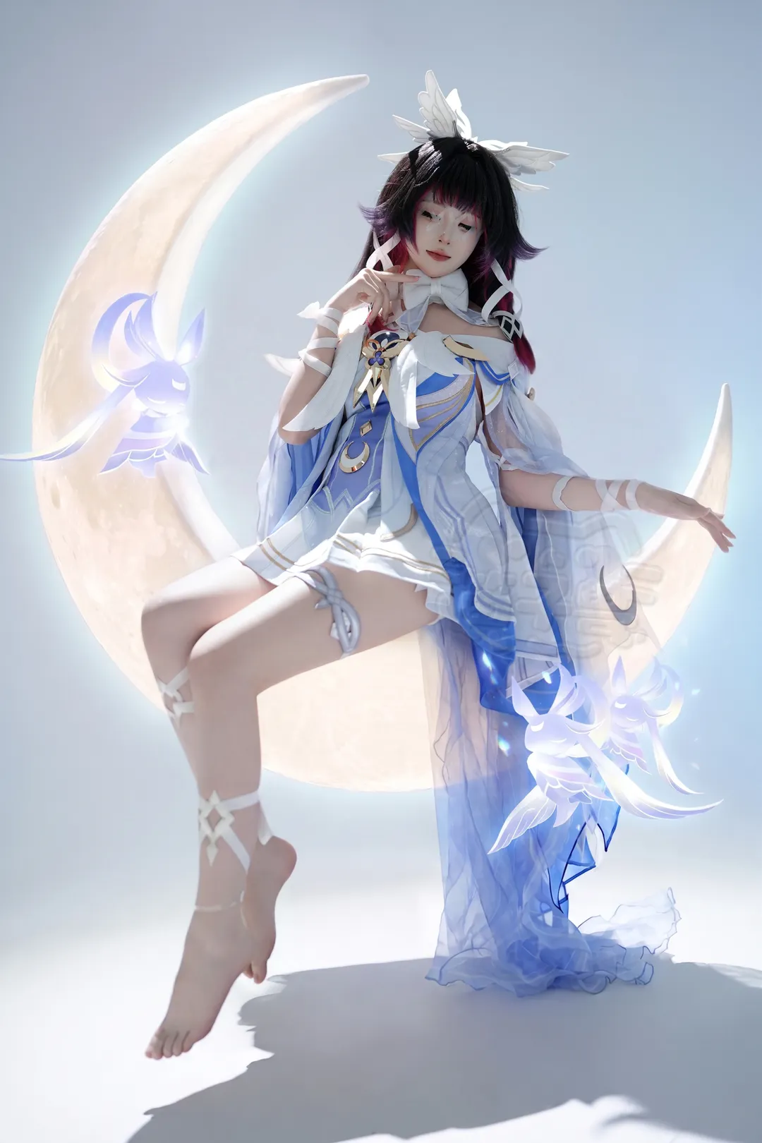 原神, 哥伦比娅cos, 仙气造型, cosplay摄影, 二次元穿搭