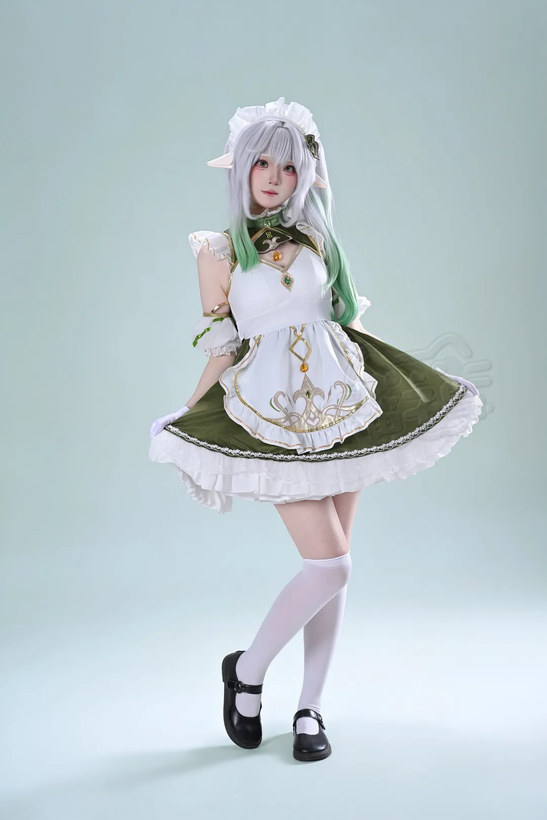 原神, 納西妲cos, 女僕裝, cosplay攝影, 二次元還原 - 第3張