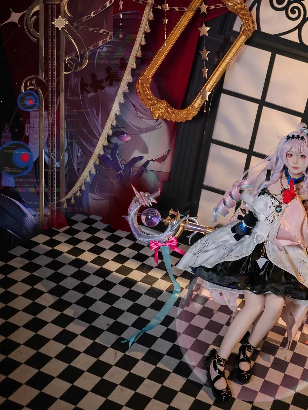 鸣潮, 达妮娅cos, cosplay摄影, 魔法少女风格, 二次元舞台照 - 第1张