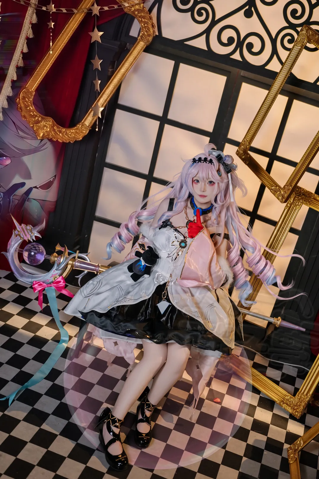 鸣潮, 达妮娅cos, cosplay摄影, 魔法少女风格, 二次元舞台照
