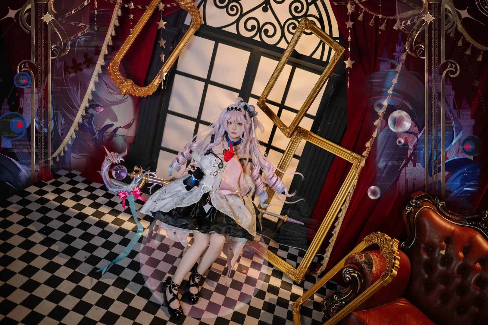 鸣潮, 达妮娅cos, cosplay摄影, 魔法少女风格, 二次元舞台照 - 第4张
