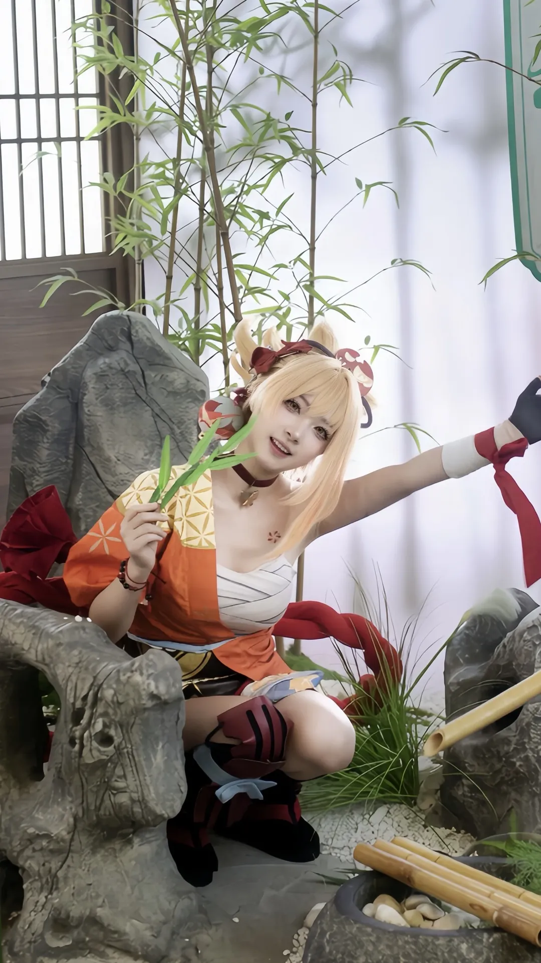 角色扮演, 原神, cosplay摄影, 和风造型, 宵宫cos