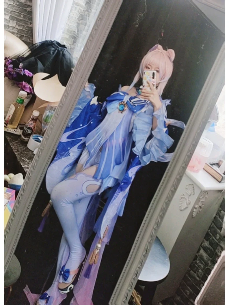 原神, 珊瑚宫心海cos, 二次元日常, cosplay穿搭, 水元素少女 - 第2张