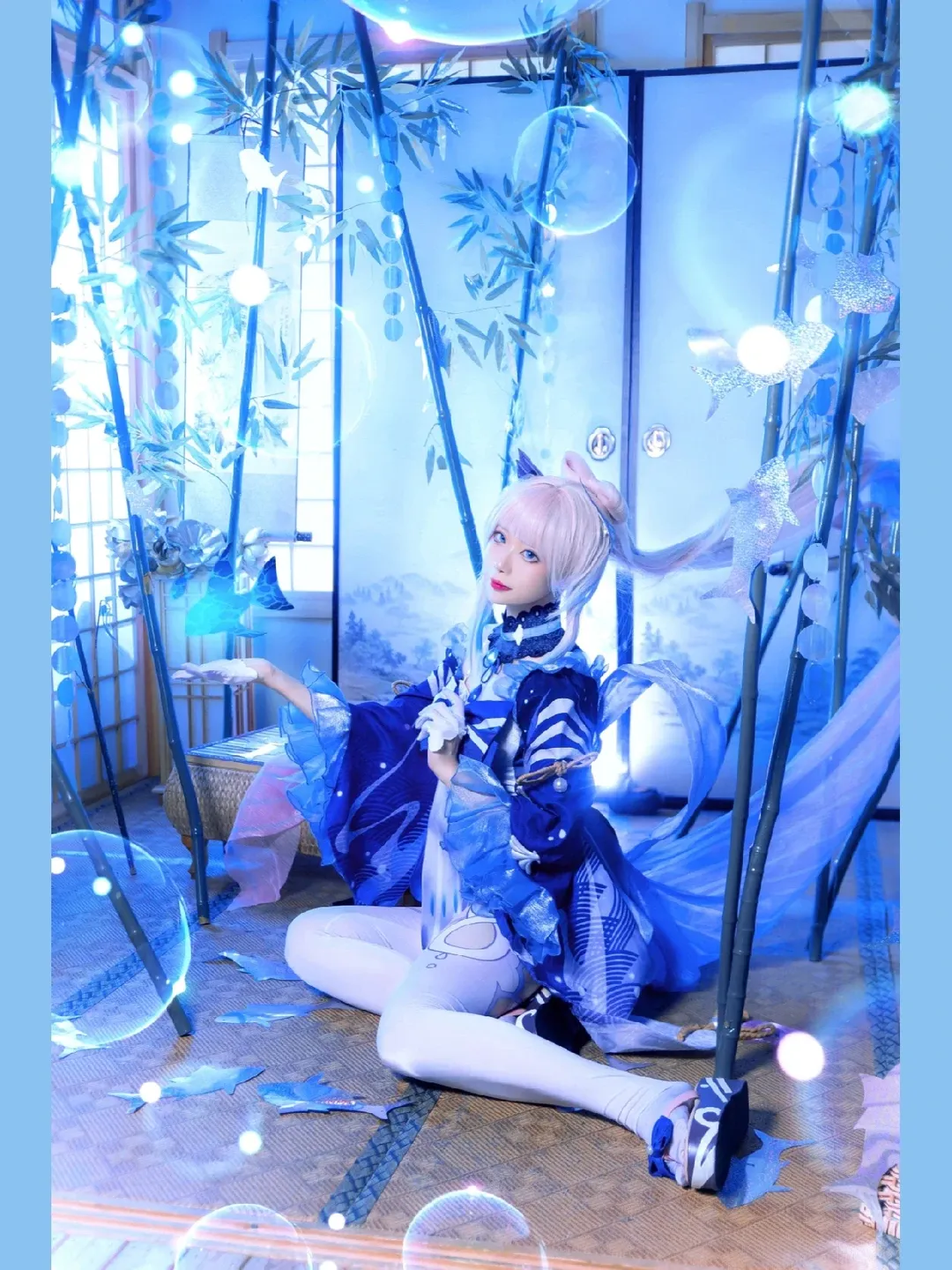 原神, 珊瑚宮心海 コスプレ, 二次元コスプレ, 観賞魚, 青い雰囲気 - 1枚目