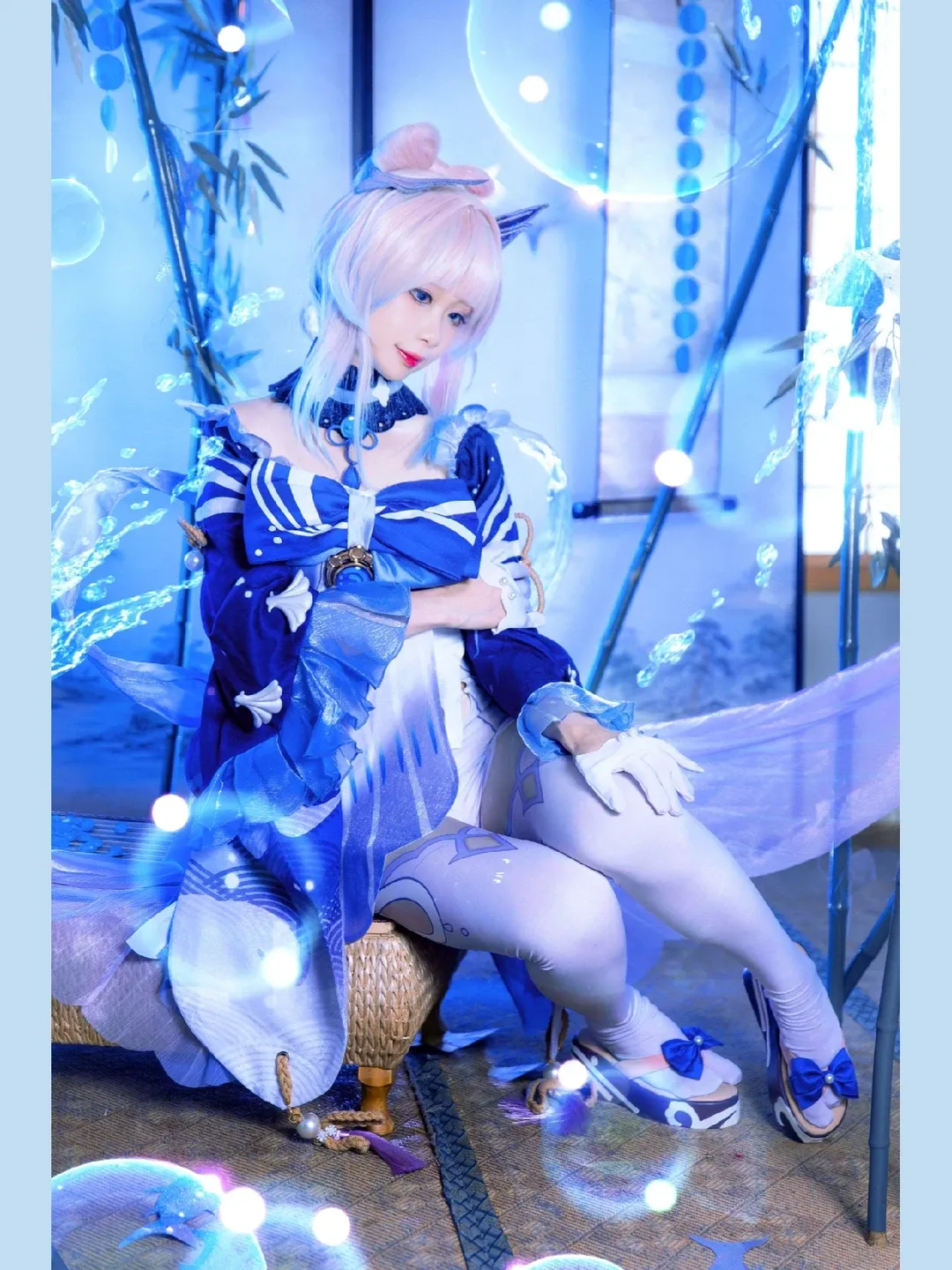 原神, 珊瑚宮心海 コスプレ, 二次元コスプレ, 観賞魚, 青い雰囲気 - 3枚目