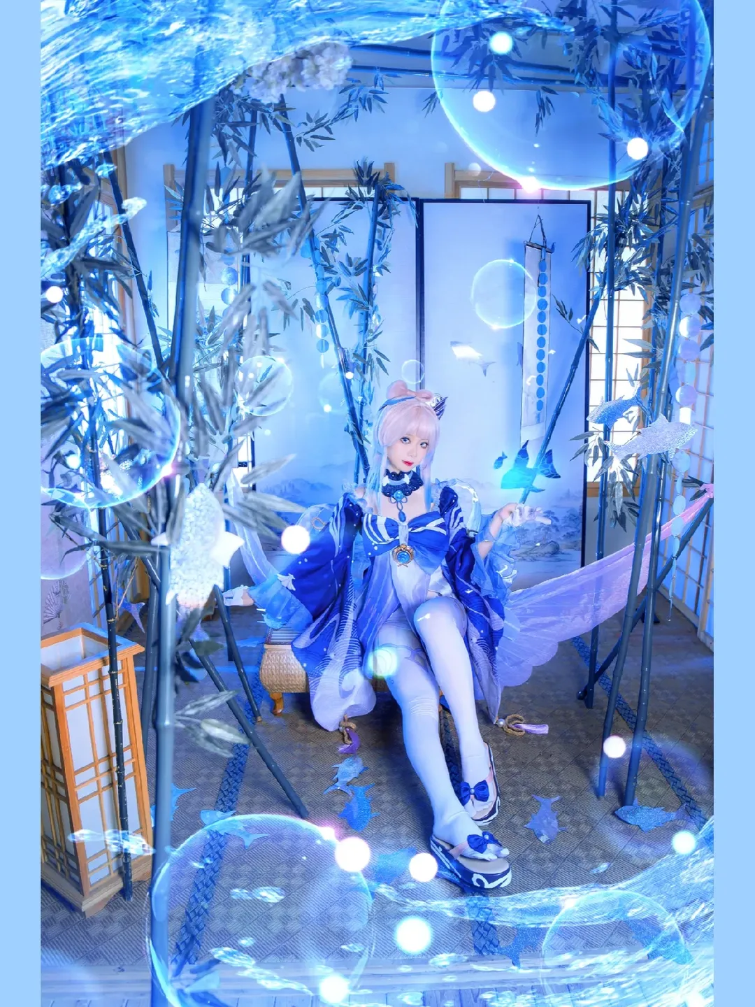 原神, 珊瑚宮心海 コスプレ, 二次元コスプレ, 観賞魚, 青い雰囲気 - 4枚目