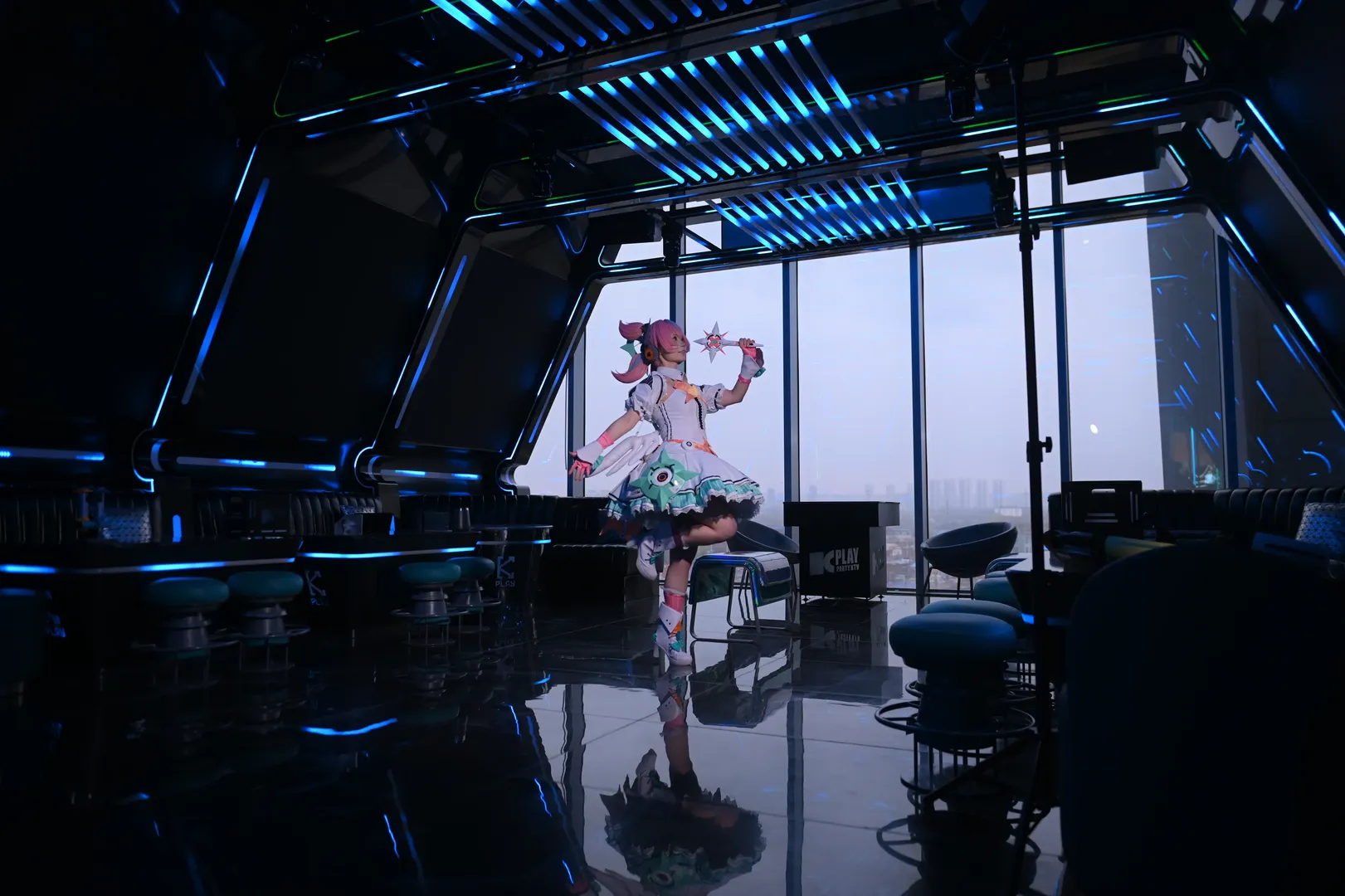 绝区零, 妄想天使, cosplay摄影, 爱芮cos, KTV拍照 - 第2张