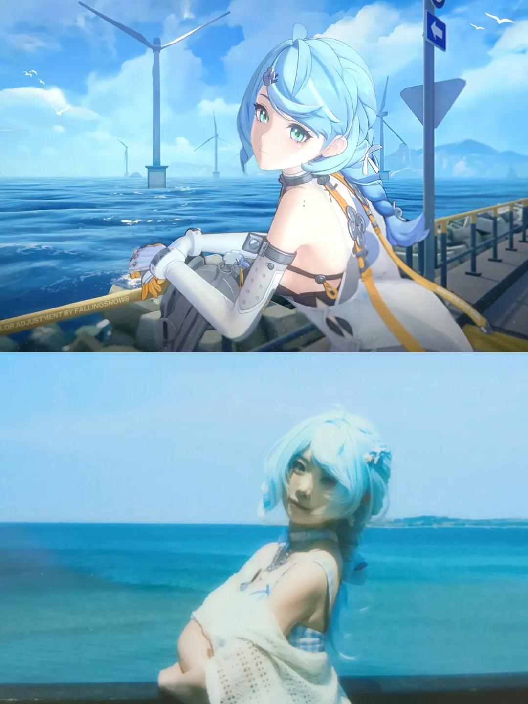 绝区零, 私设cos, 席德cos, cosplay日常, 海滨写真 - 第1张