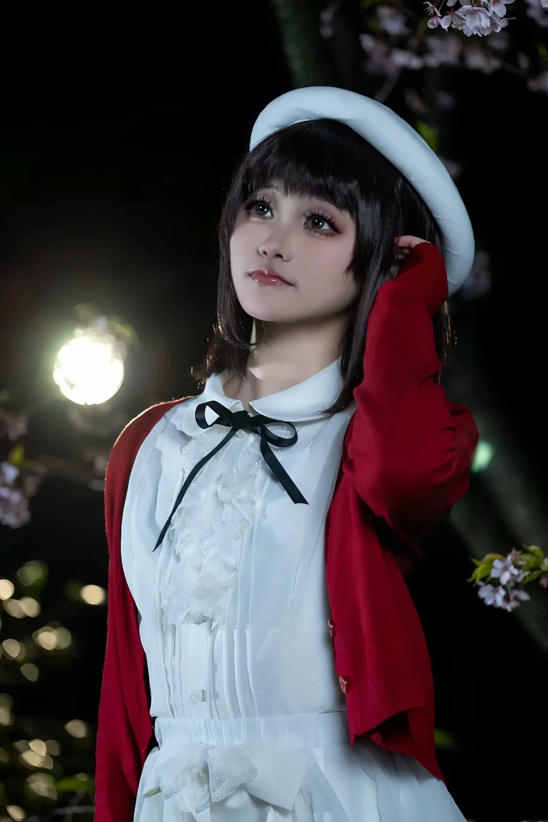 漫展场照, cos动作参考, 加藤惠cos, 路人女主的养成方法, 夜樱外拍 - 第2张