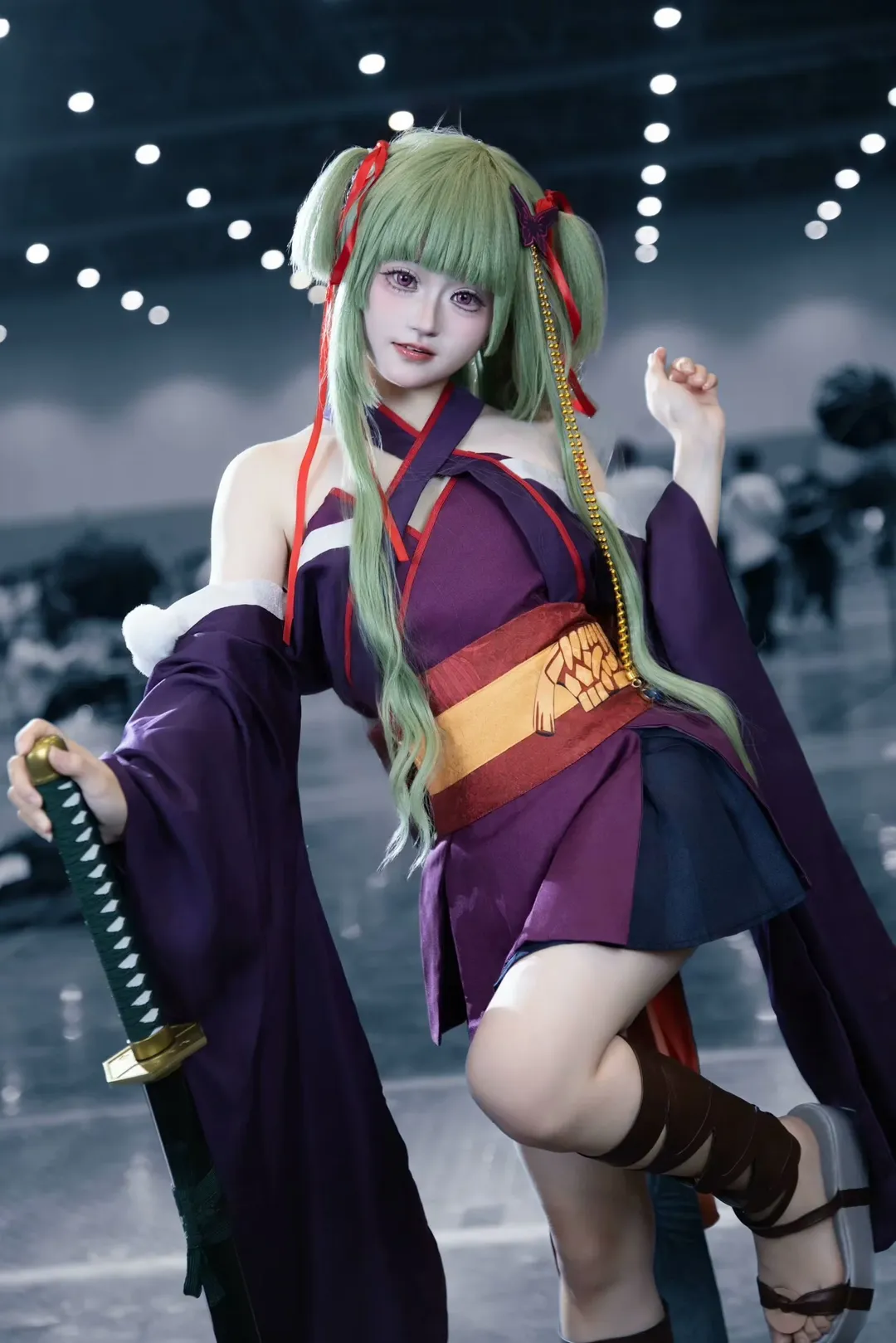 Cosplay摄影, 漫展场照, 丛雨cos, 千恋万花, Coser动作参考