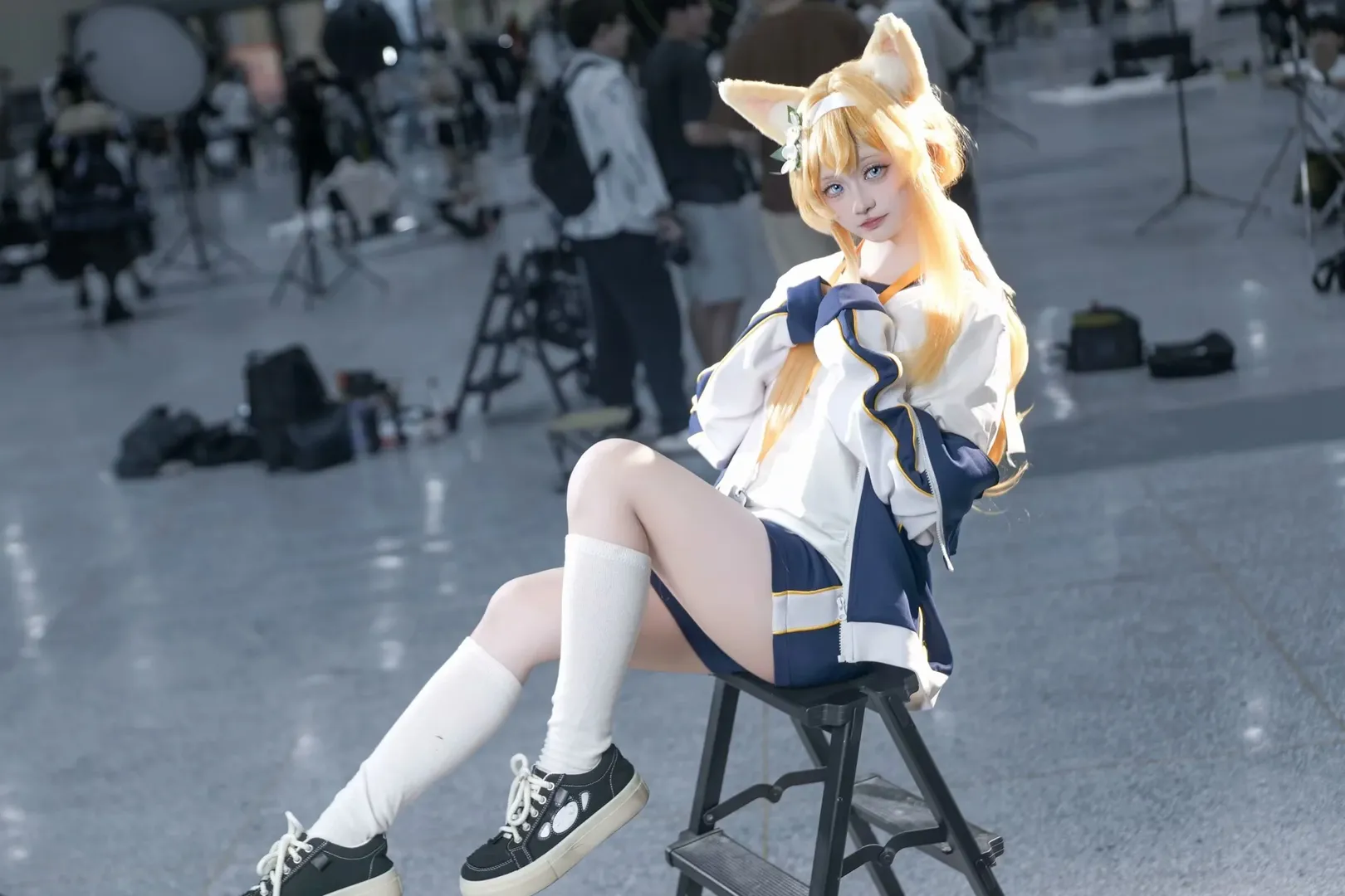 碧蓝档案, cos动作参考, 伊落玛丽cos, 体操服cos, 可爱型cosplay - 第5张