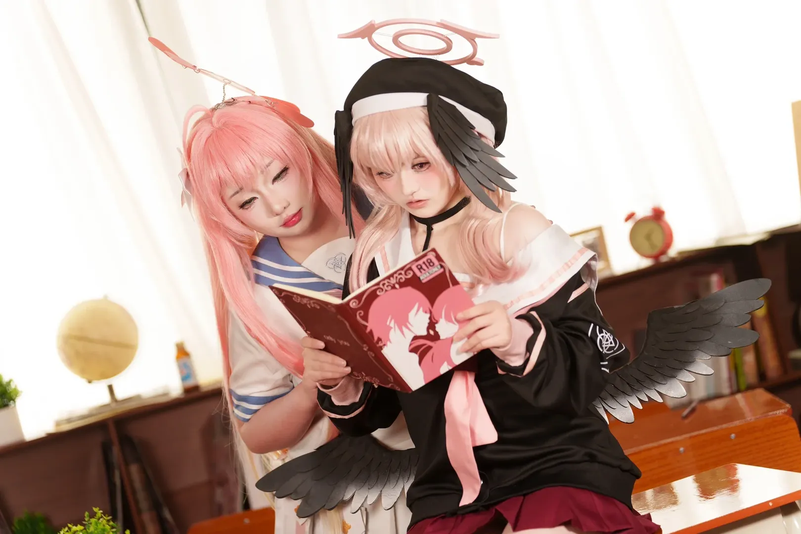 cosplay, 蔚蓝档案, 下江小春cos, 校园摄影, 补习部 - 第2张