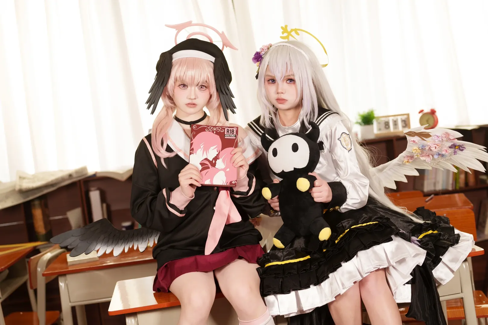 cosplay, 蔚蓝档案, 下江小春cos, 校园摄影, 补习部 - 第4张