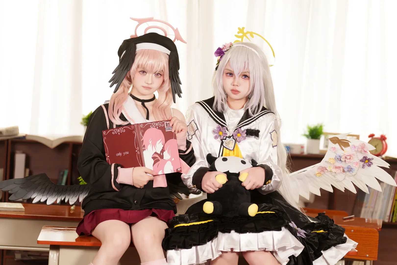 cosplay, 蔚蓝档案, 下江小春cos, 校园摄影, 补习部 - 第5张