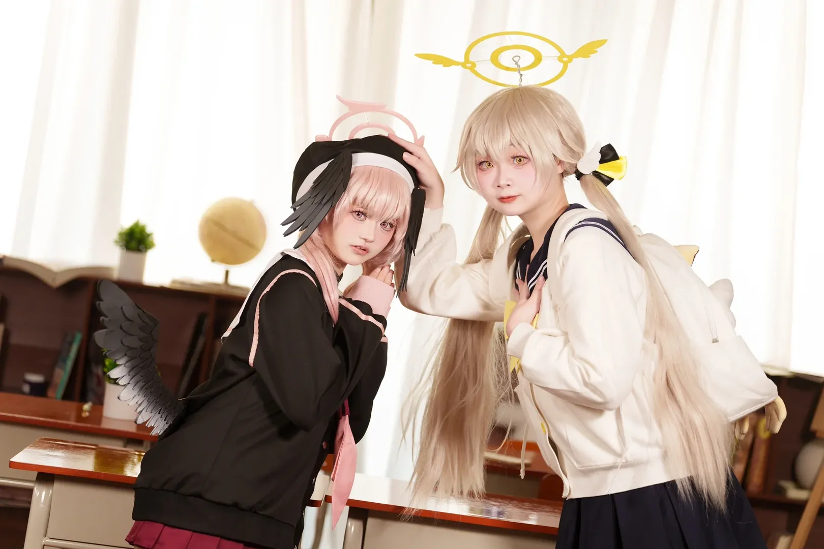 cosplay, 蔚蓝档案, 下江小春cos, 校园摄影, 补习部 - 第7张