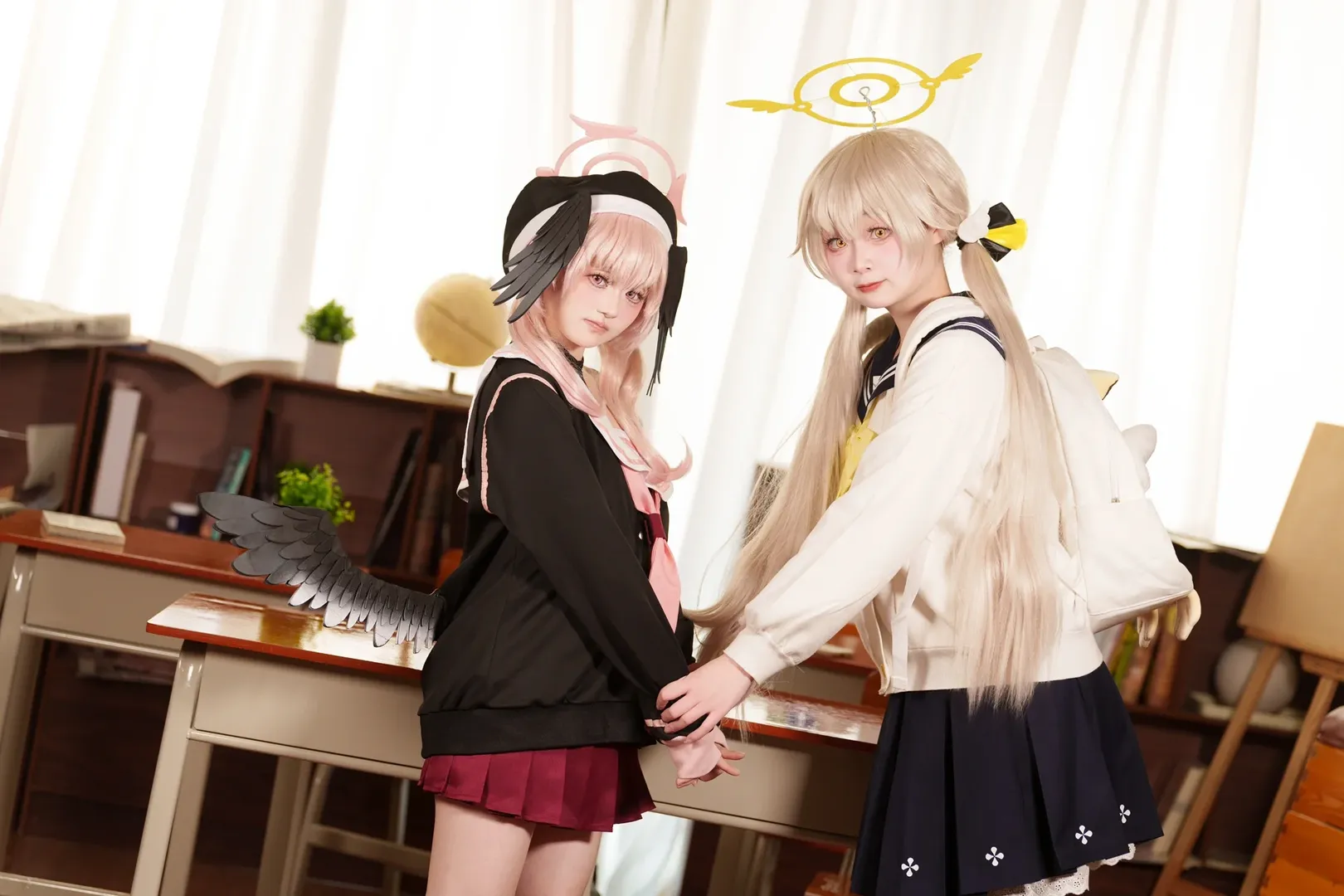 cosplay, 蔚蓝档案, 下江小春cos, 校园摄影, 补习部 - 第8张