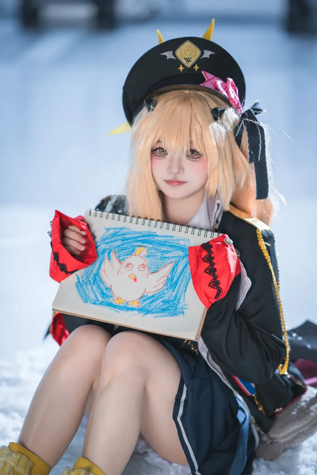 蔚蓝档案, 丹花伊吹cos, 二次元制服, 金发萝莉cos, 可爱少女