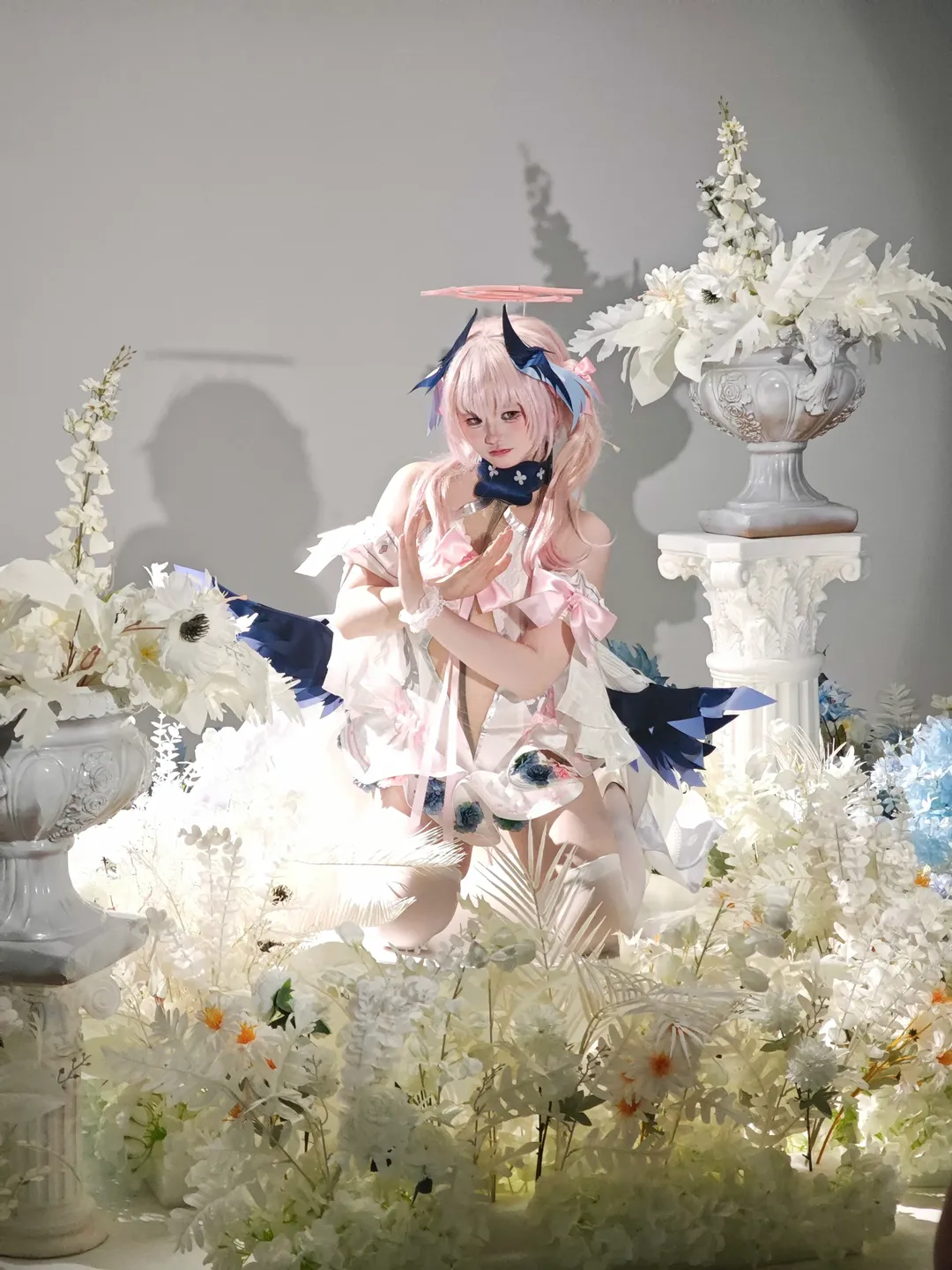 Anime-style photography, Blue Archive, Bride, Shimoe Koharu cosplay, Behind the scenes