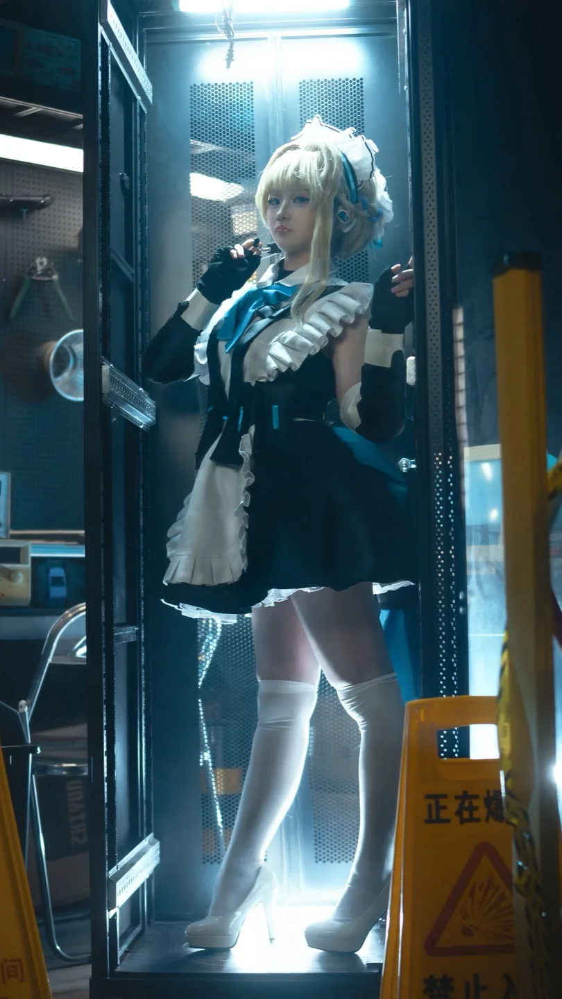 ブルーアーカイブ, 飛鳥馬トキ コスプレ, 戦闘メイド, インダストリアル風コスプレ, 機械メイド