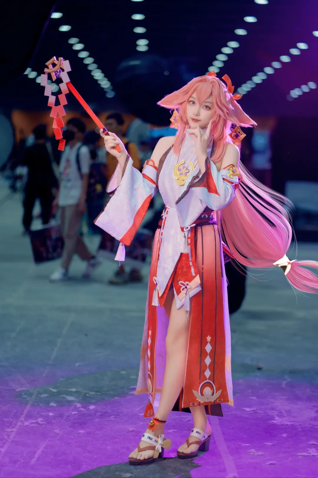 原神, 萤火虫漫展, 八重神子cos, cosplay返图, 二次元造型