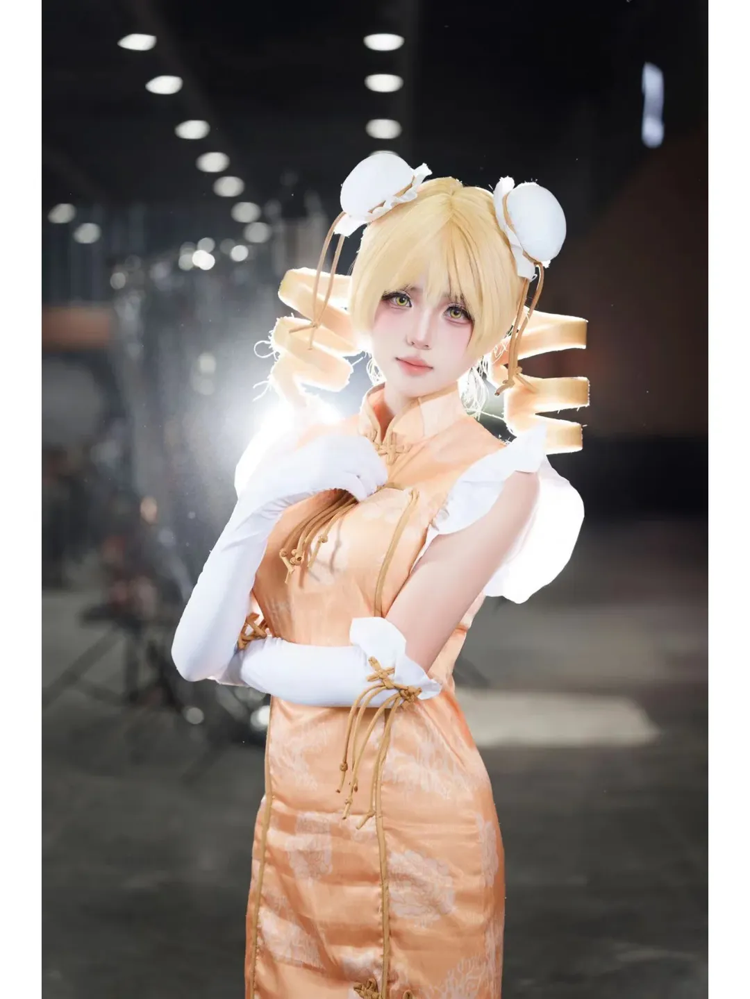二次元摄影, 萤火虫漫展, cosplay场照, 巴麻美cos, 中华风旗袍 - 第1张
