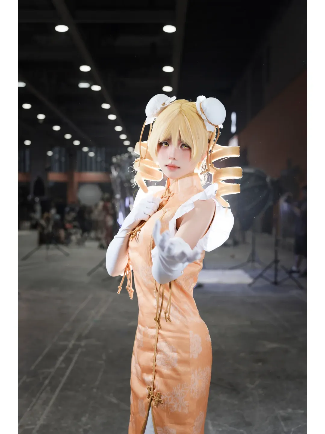 二次元摄影, 萤火虫漫展, cosplay场照, 巴麻美cos, 中华风旗袍 - 第2张
