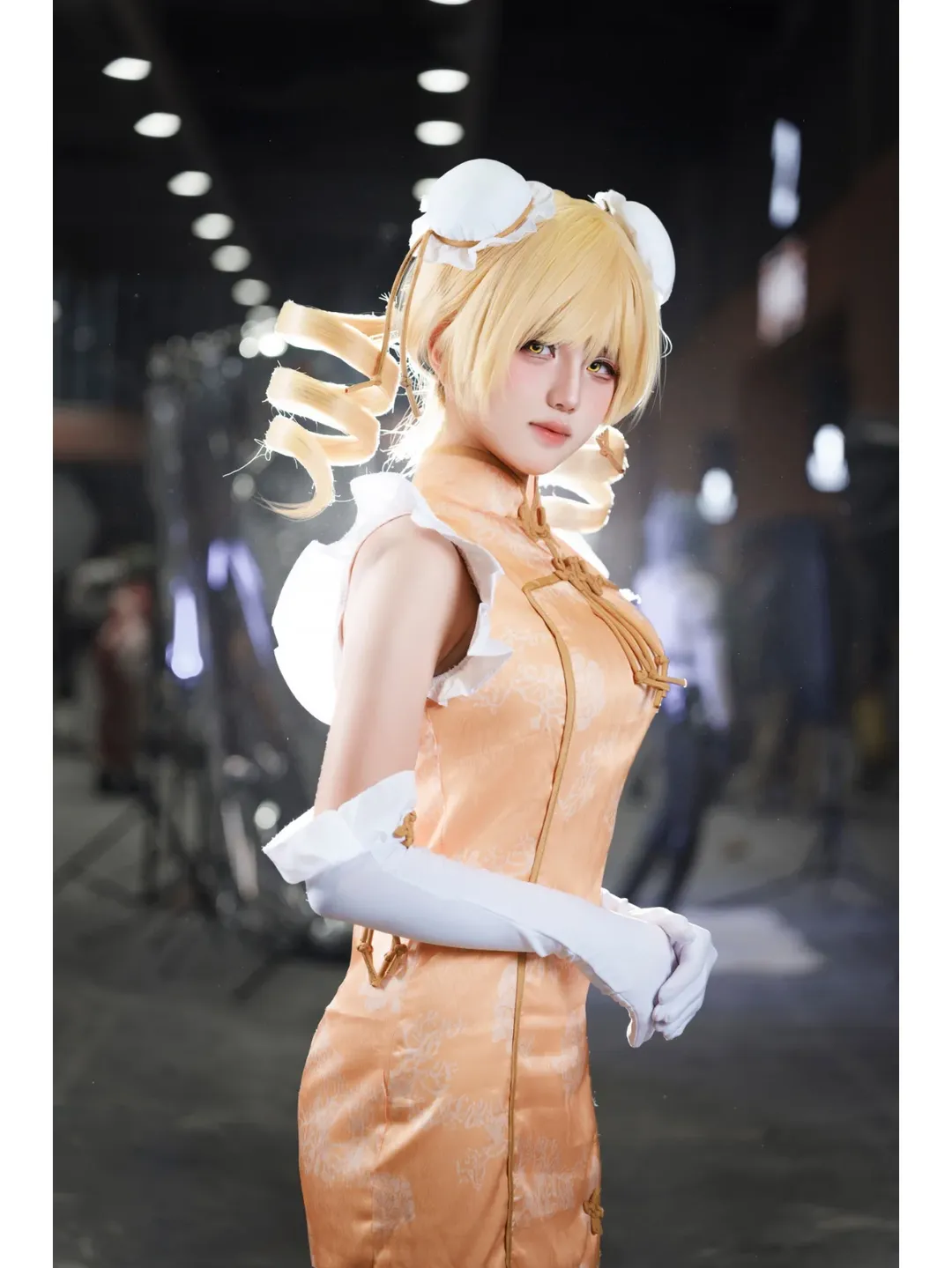 二次元摄影, 萤火虫漫展, cosplay场照, 巴麻美cos, 中华风旗袍 - 第3张