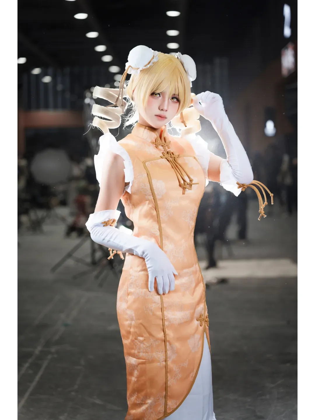 Anime-style photography, Firefly ACG Expo, Cosplay convention photos, Mami Tomoe cosplay, Chinese style cheongsam