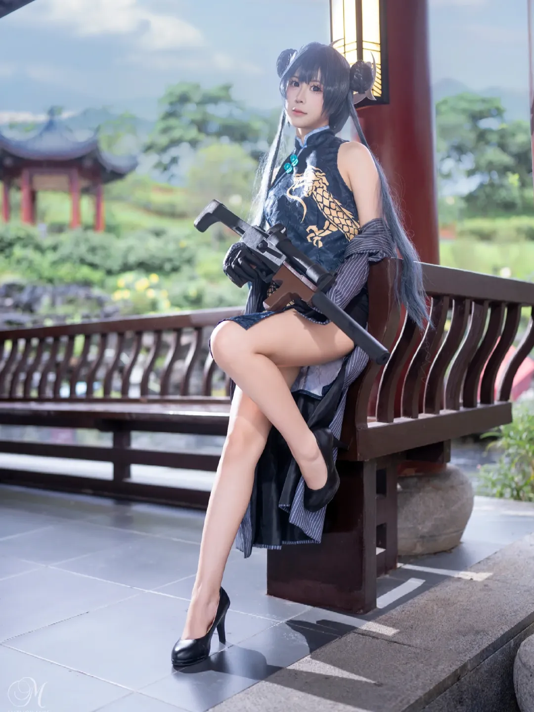 二次元摄影, 碧蓝档案, 龙华妃咲cos, cosplay正片, 中式角色扮演