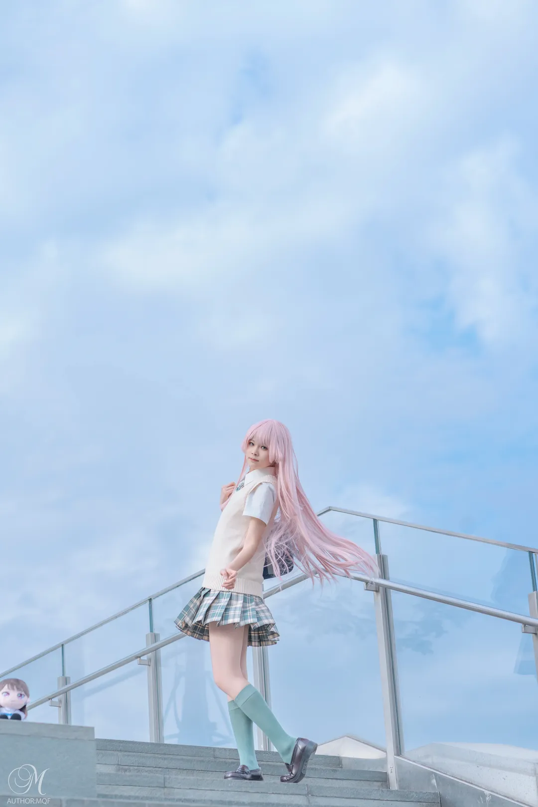 少女写真, コスプレ撮影, JK制服, 千早愛音 コスプレ, MyGO!!!!!