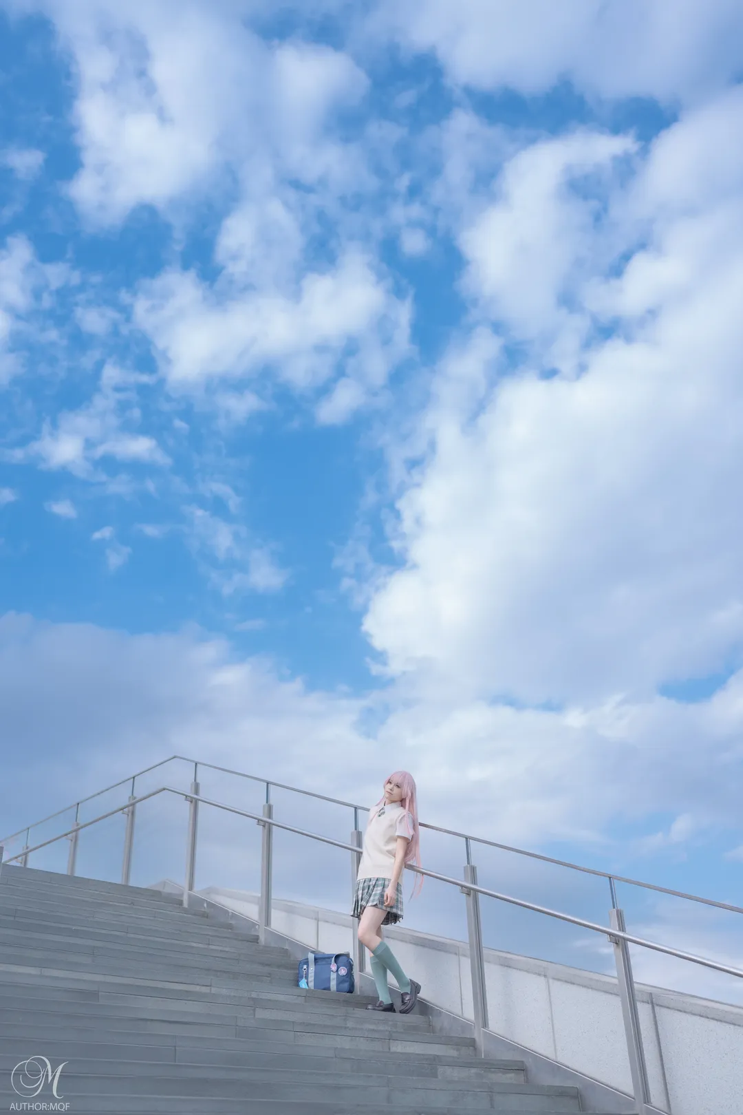 少女写真, cosplay正片, jk制服, 千早爱音cos, mygo - 第2张