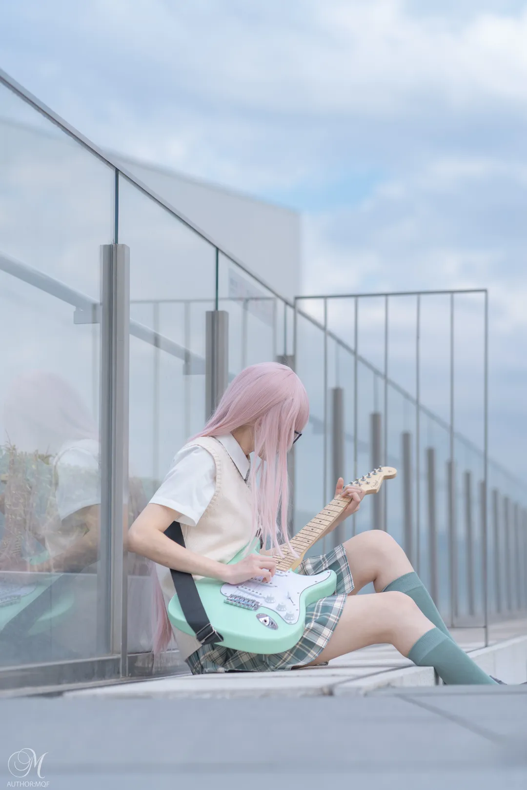 少女写真, cosplay正片, jk制服, 千早爱音cos, mygo - 第3张