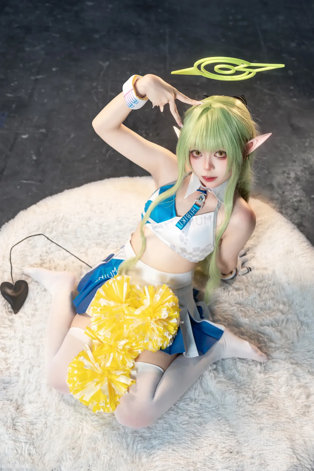 二次元撮影, ブルーアーカイブ, ホタルACGエキスポ, チアリーダー衣装, 橘ヒカリ コスプレ - 1枚目