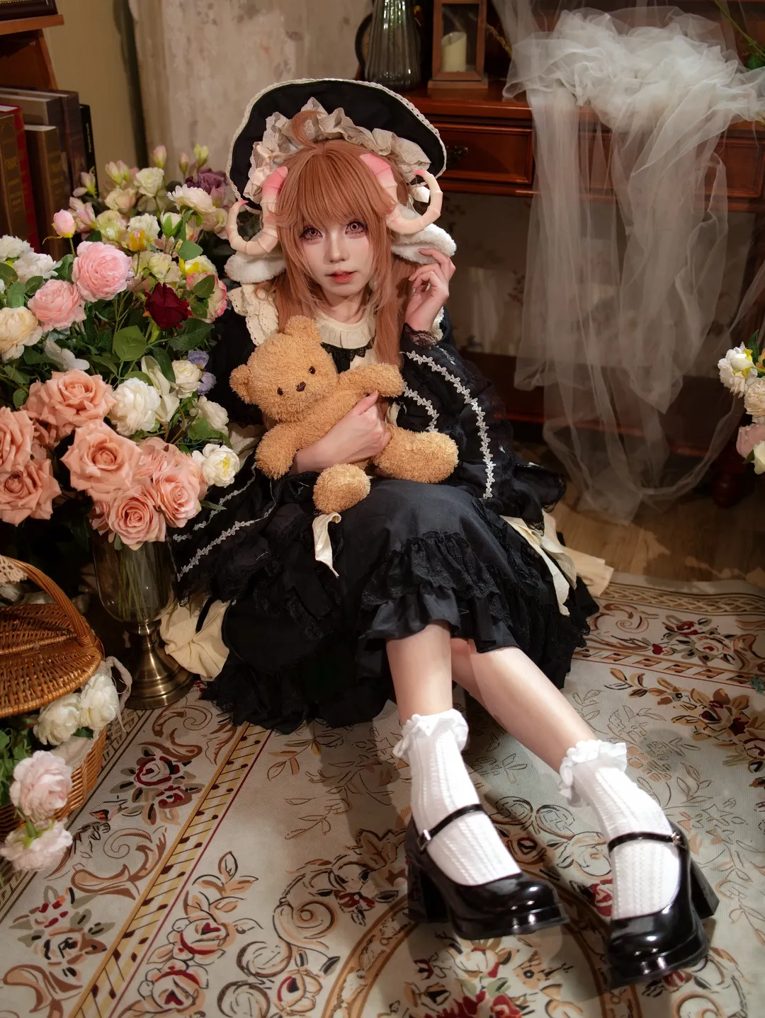 明日方舟, 艾雅法拉cos, cosplay摄影, Lolita穿搭, 广州棚拍