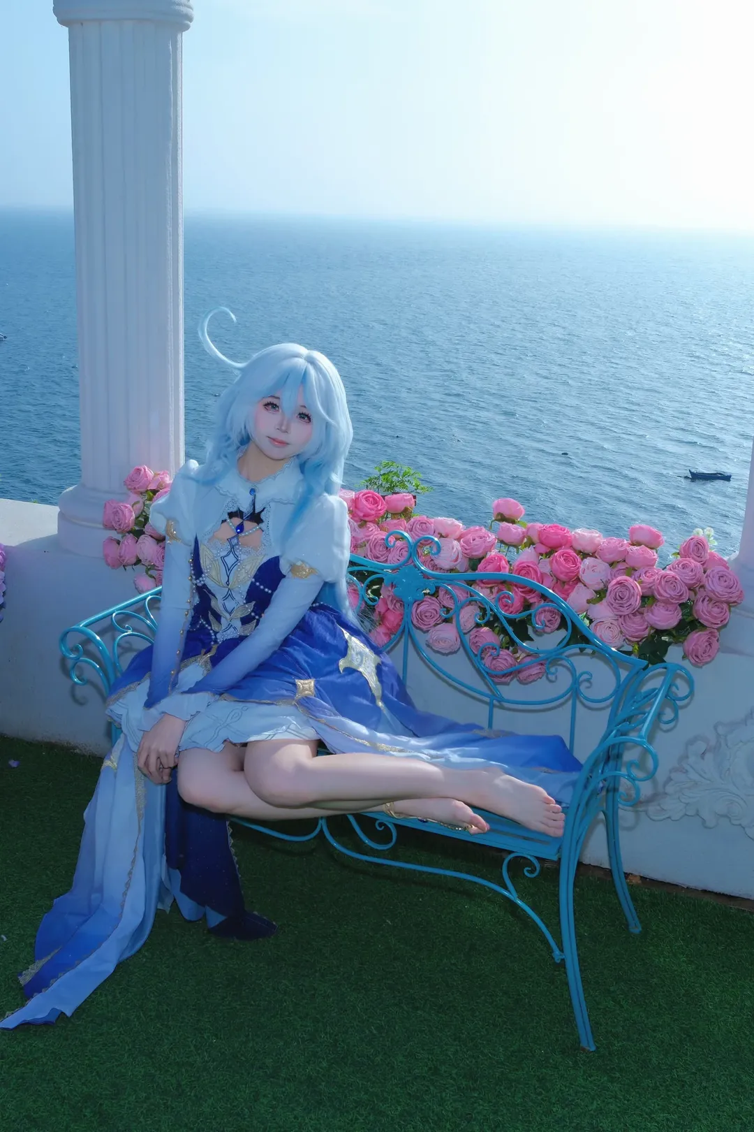 原神, 芙宁娜cos, cosplay摄影, 海边外景, 二次元日常 - 第2张