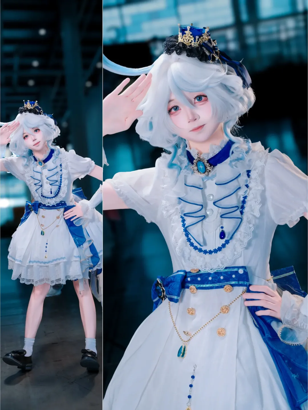 原神, 漫展返图, 芙宁娜cos, 二次元私设, 蓝色舞曲 - 第5张