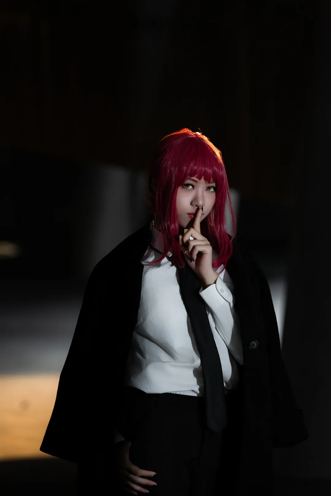 电锯人, cosplay摄影, 广州约拍, 红发造型, 玛奇玛cos