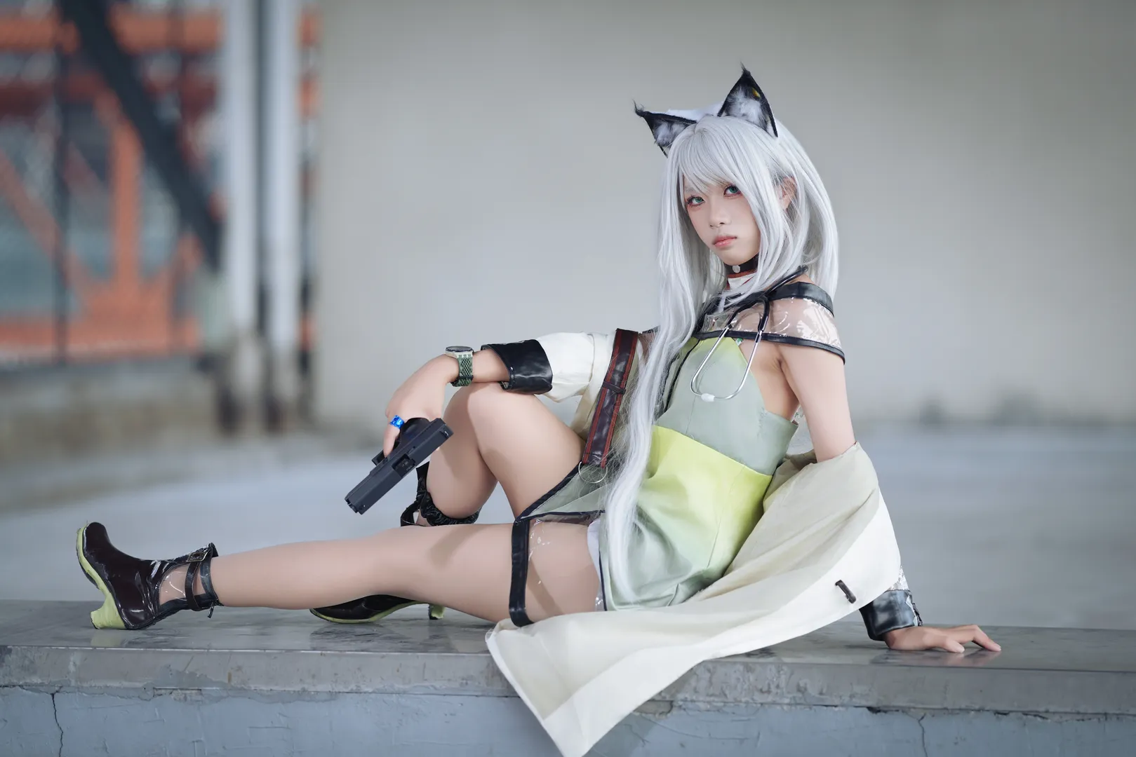 明日方舟, 战术风, 工业风, cosplay摄影, 凯尔希cos - 第2张