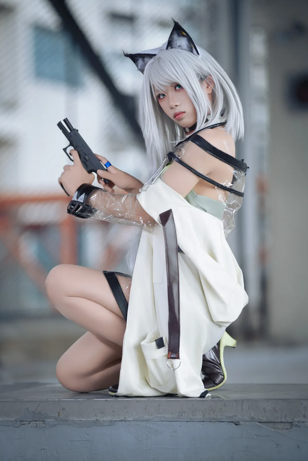アークナイツ, タクティカルスタイル, インダストリアルスタイル, コスプレ撮影, ケルシー コスプレ
