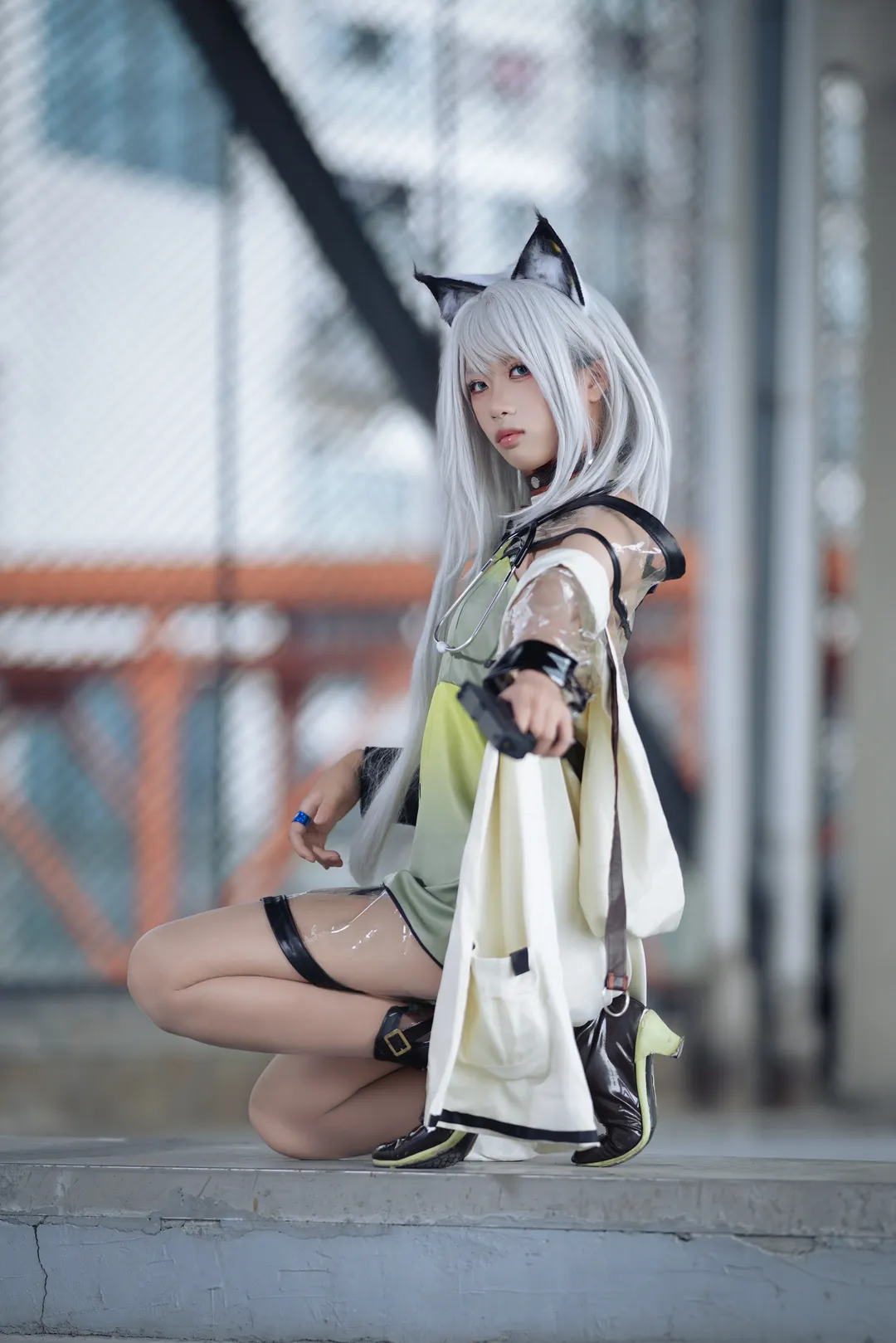 明日方舟, 战术风, 工业风, cosplay摄影, 凯尔希cos - 第4张
