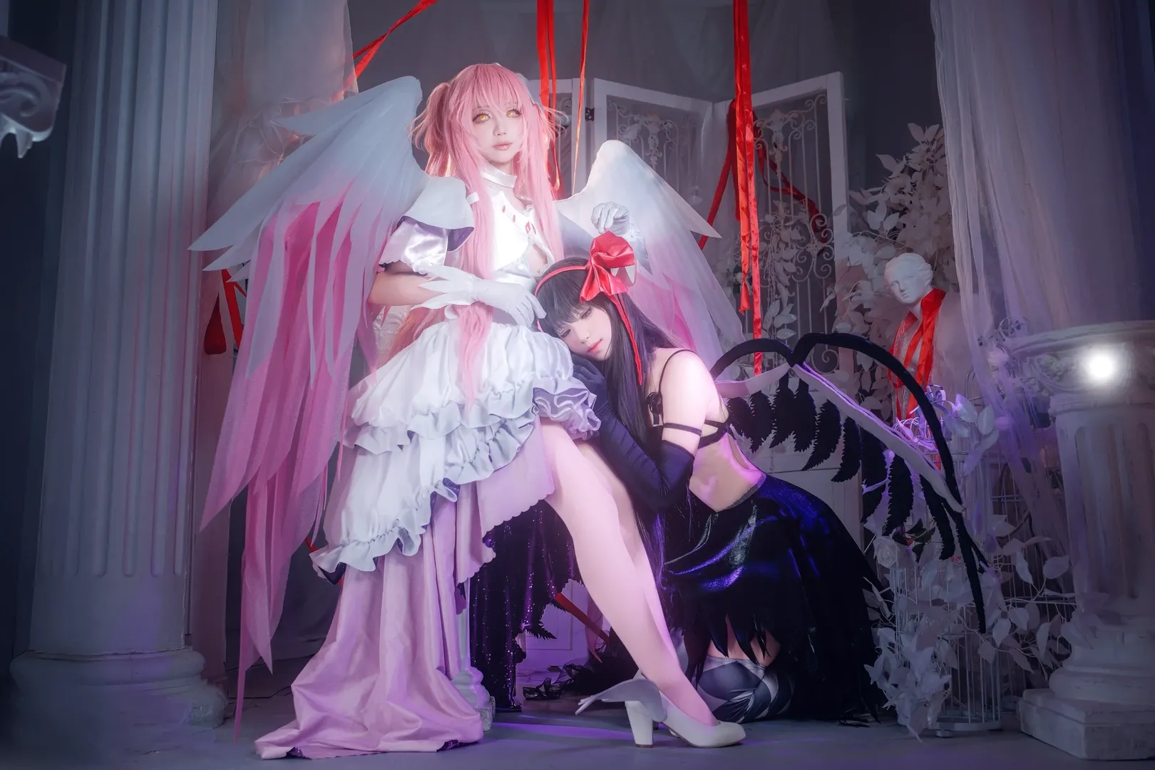 鹿目圓cos, 魔法少女小圓, 曉美焰cos, 魔圓cosplay, 雙人正片 - 第2張