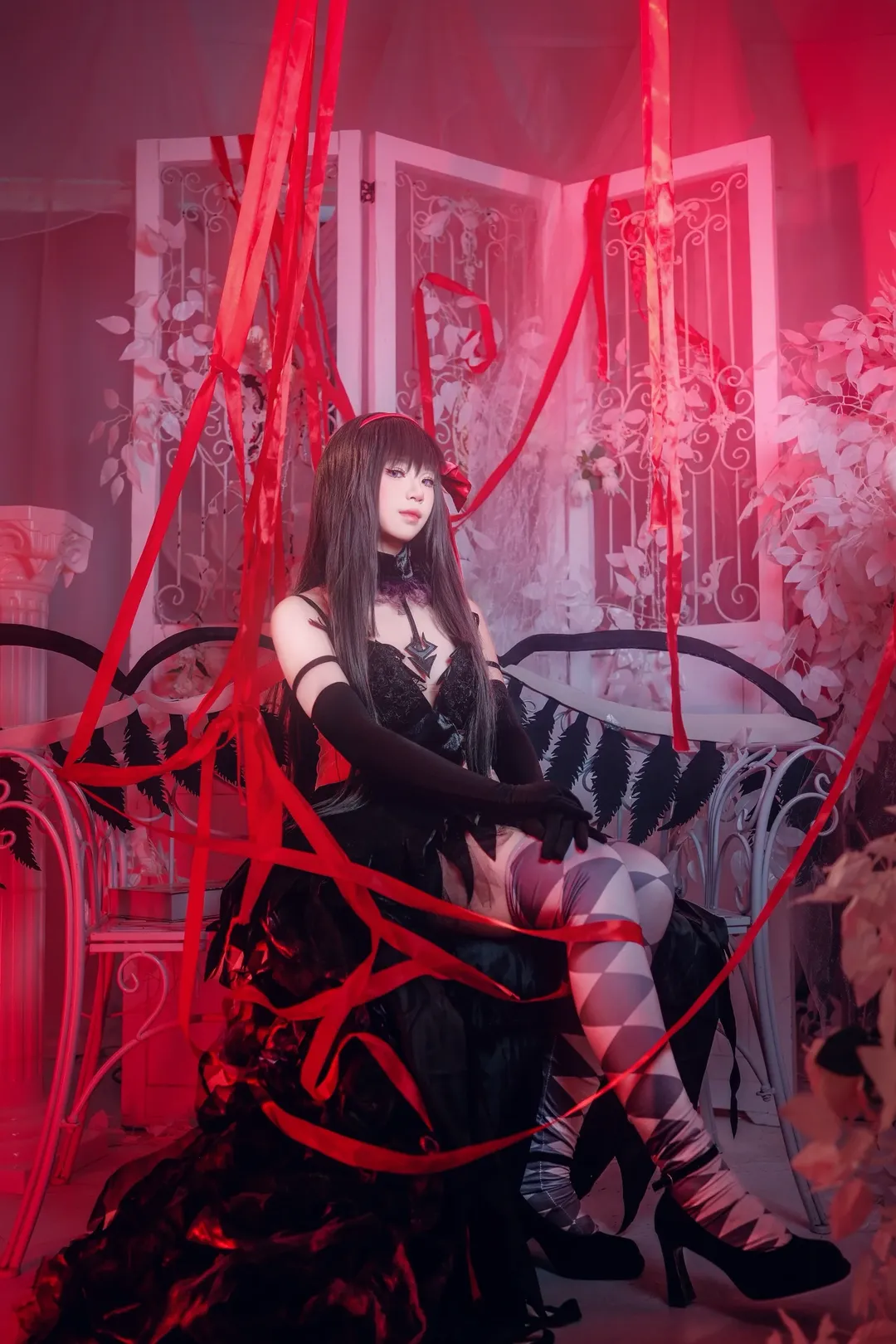 鹿目圆cos, 魔法少女小圆, 晓美焰cos, 魔圆cosplay, 双人正片
