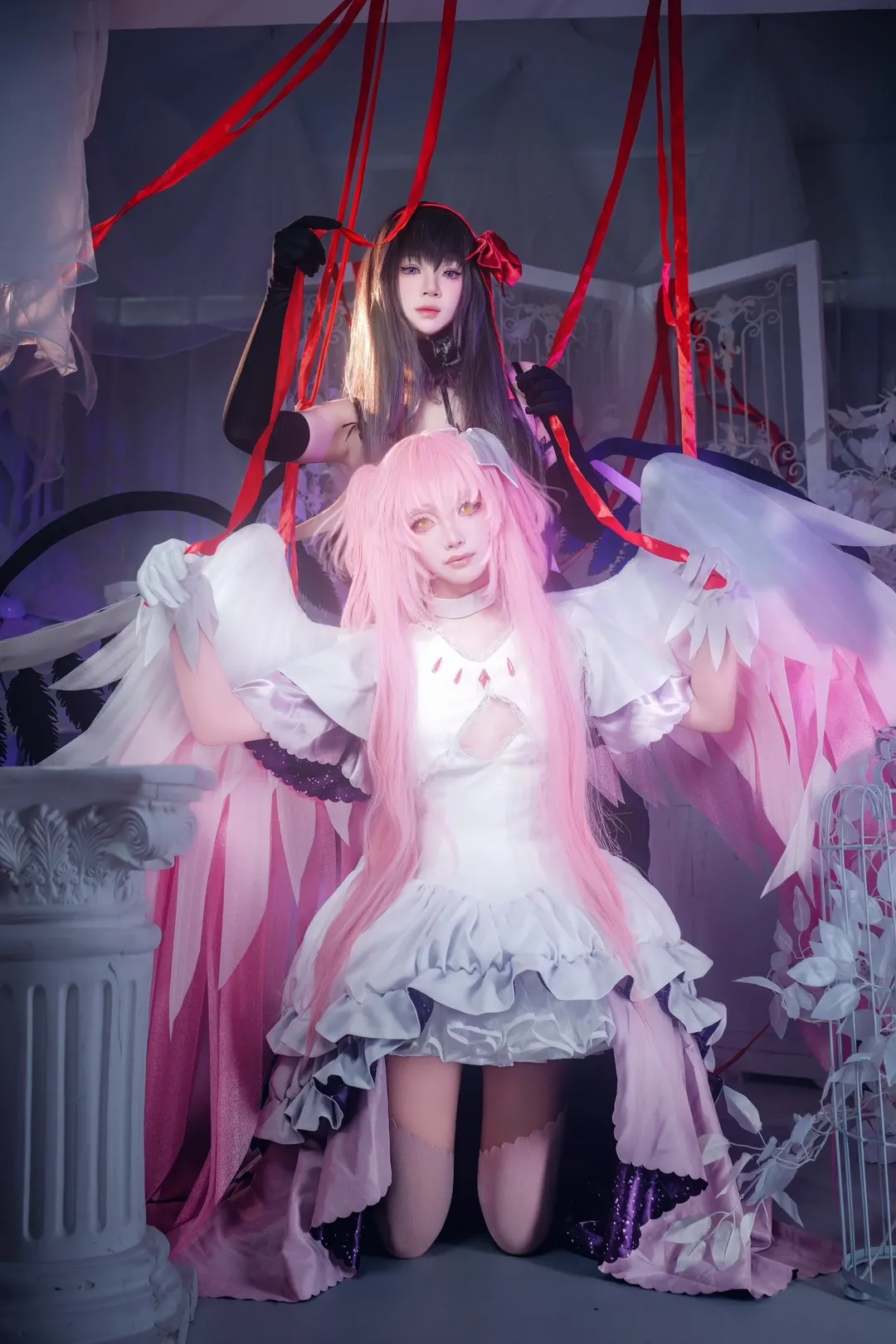 鹿目圓cos, 魔法少女小圓, 曉美焰cos, 魔圓cosplay, 雙人正片 - 第5張
