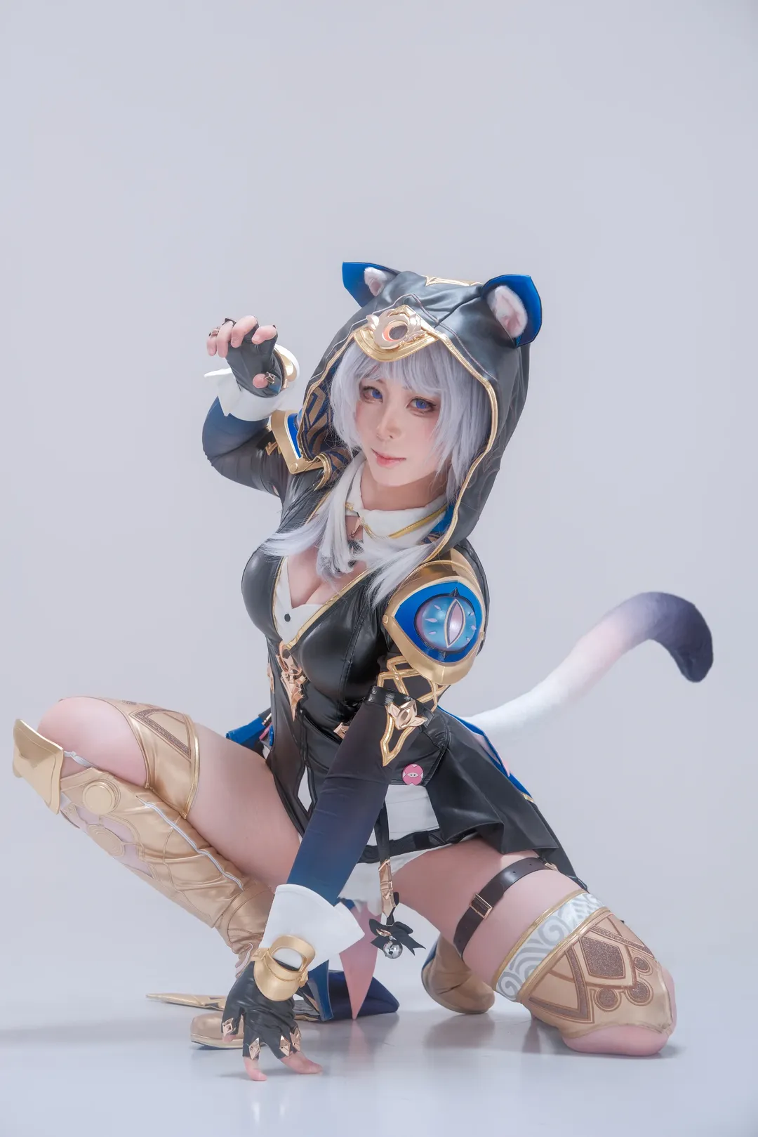 赛飞儿cos, 崩坏星穹铁道, 银发cosplay, 游戏角色扮演, 兽耳角色 - 第1张