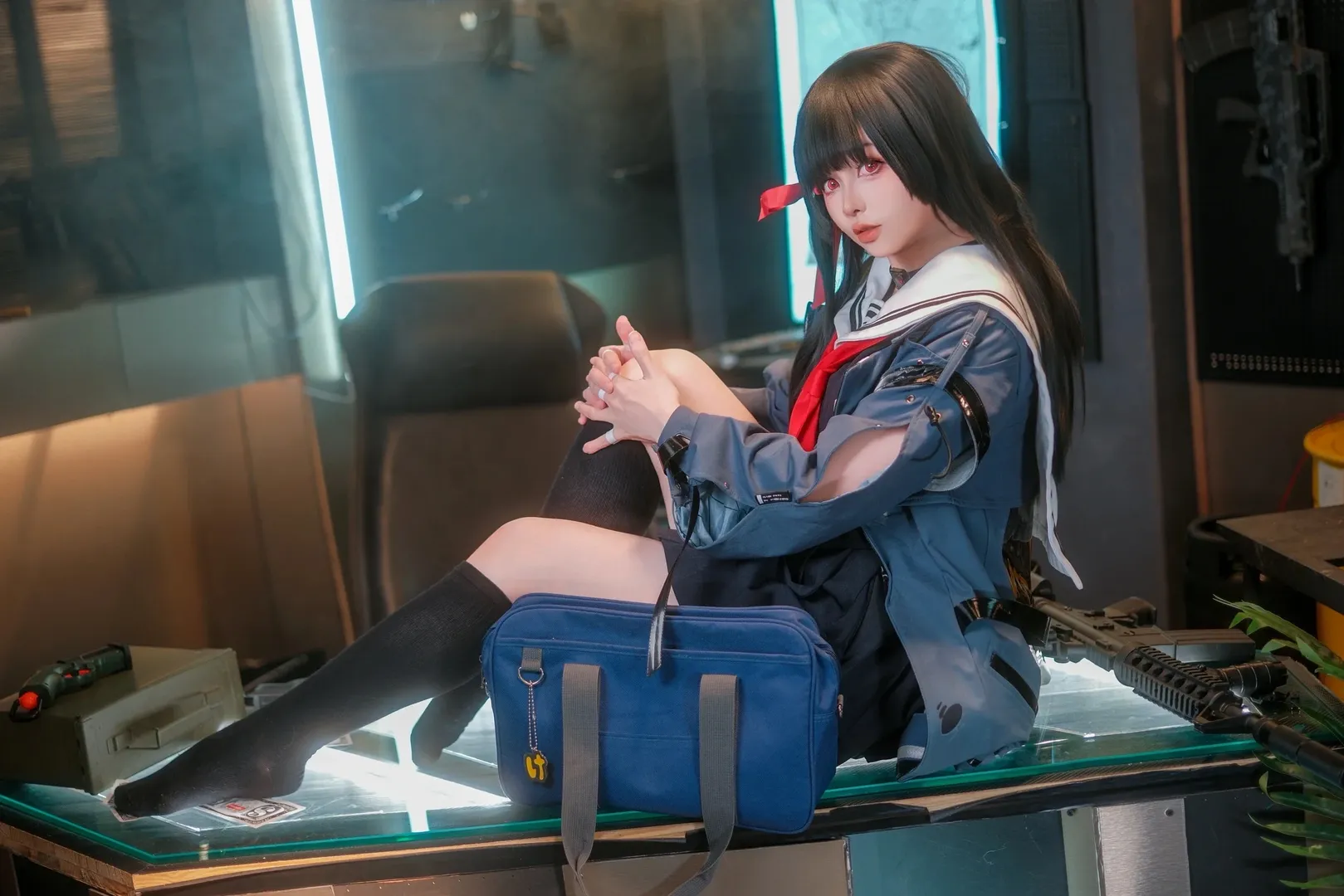 鳴潮, 千咲 コスプレ, タクティカルスタイル, コスプレ撮影, 二次元ライフアーカイブ - 3枚目